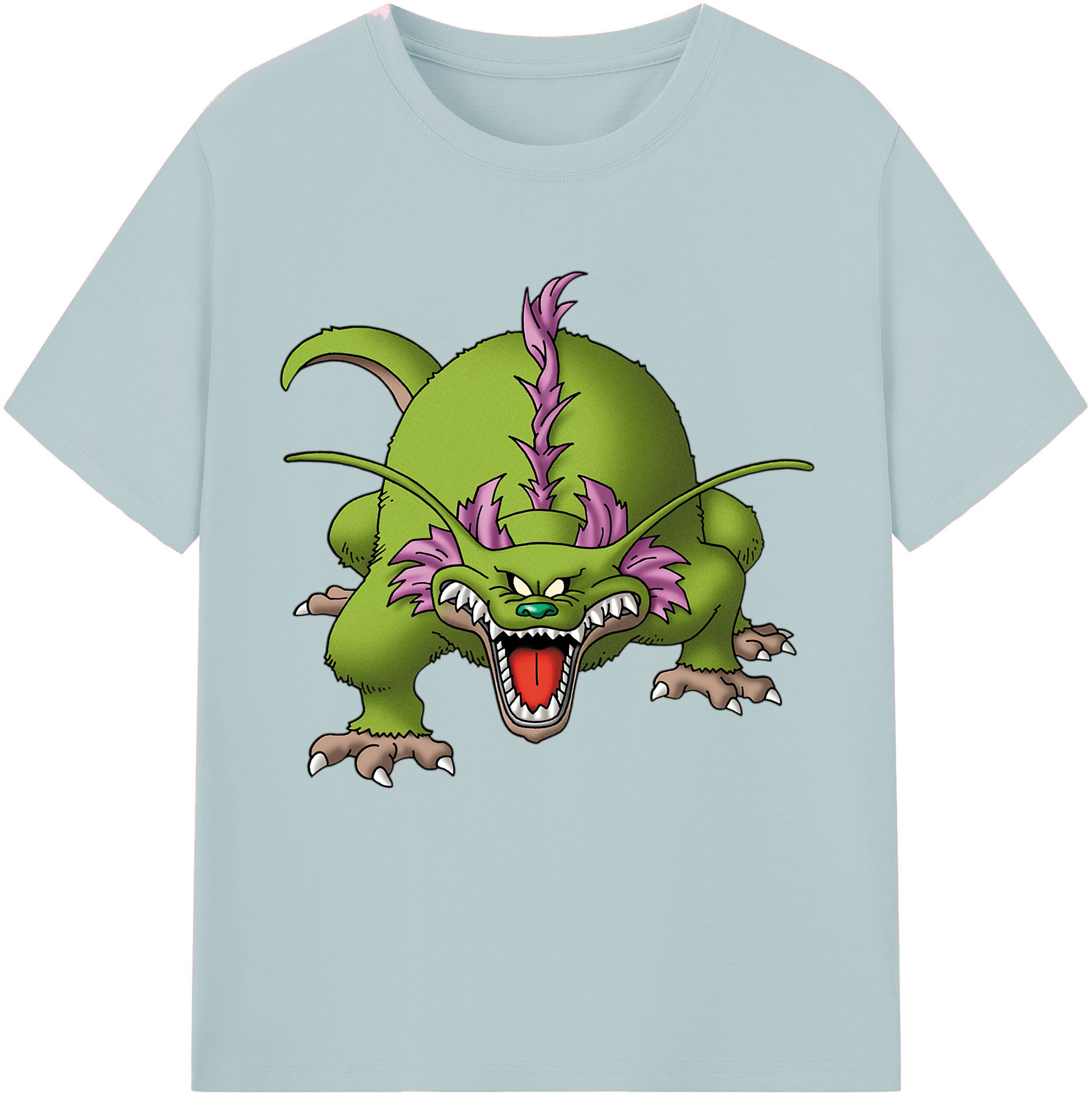 （画像用） ドラゴンクエスト Doragon Kuesuto Dragon Quest 綿100％半袖Tシャツ（フロントプリント）